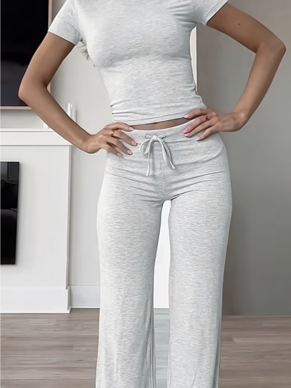 ReoRia Light Heather Gray Lounge Set
